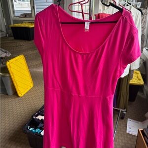 No Boundaries Pink Fitted Bodysuit